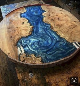 CRÉATIONS APPORTANT et BOIS Meilleure qualité Mobilier de maison de luxe Bois de noyer massif Restaurant Salle à manger Café Rivière Cuisine Epoxy - Product Image 6