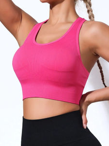 Women's Plus Size XL Lightweight Quick Dry Backless <b>Sports</b> <b>Bra</b> <b>Set</b> Breathable Workout Yoga Tops Shockproof Spandex Lining Front - Product Image 6