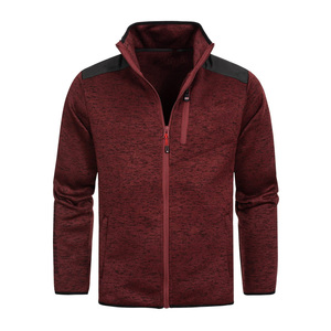 Veste à col montant en polaire légère tendance pour hommes Veste d'extérieur élégante, chaude et respirante avec logo personnalisé - Product Image 1