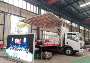 SINOTRUK HOWO 4*2 LHD/RHD Nuevo Camión Escenario Móvil Manual Euro 5 con LED Exterior de 3 Lados Abatibles y Opciones de 18-80m2 - Product Image 3