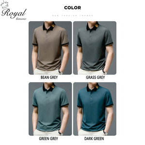 BROWON marca Polo camisa hombres camisetas 2023 verano nuevo Color sólido Regular Fit hombres ropa Turn-Down Collar manga corta Polo de negocios - Product Image 4