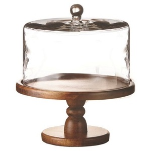 Plateau rond en bois d'acacia fonctionnel avec bol à sauce 5 emplacements de india f s international - Product Image 4