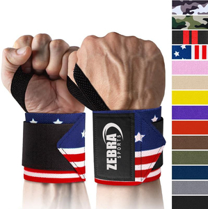 Muñequeras de camuflaje con logotipo personalizado de elasticidad súper grande, venta al por mayor, levantamiento de pesas, fuerza de servicio pesado, levantamiento de pesas, nailon - Product Image 5