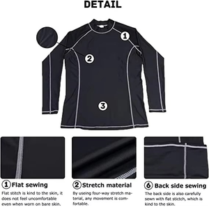 Customized Men's BJJ MMA Rashguard Solid White Short Sleeve Rashguard Made of Gym Sports for <b>Surfing</b> Swimming Sportswear - Product Image 4