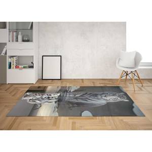 Tapis imprimé chat réflexion de tigre : Tapis animalier de luxe avec message motivant, tapis fin non tissé - Product Image 5