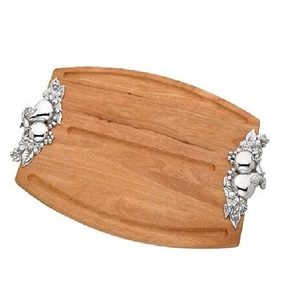 Nouvel arrivage Plateau de service de décoration de table de mariage de style unique Plateau de service de restauration Plateau de service en bois de forme rectangulaire - Product Image 2