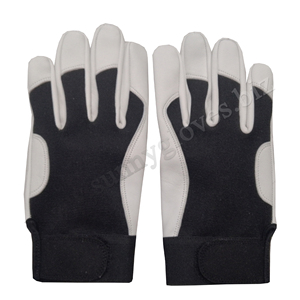 ถุงมือประกอบทำจากหนังแพะและข้อมือยางยืดพร้อมถุงมือประกอบในราคาโรงงาน - Product Image 6