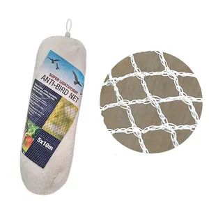 5*10m 5mm mesh size white plastic agriculture wholesale anti bird net price/ anti hail mesh hail netting for plants