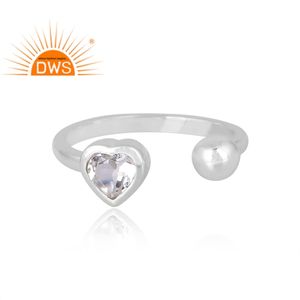 Handmade Design 925 Silver Natural Crystal <b>Quartz</b> Gemstone <b>Ring</b> Custom Jewelry For Women Gift For Her - Product Image 3
