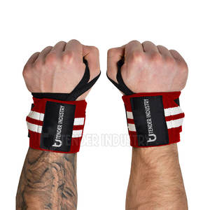 Muñequeras de neopreno de calidad superior Muñequeras de fitness transpirables con logotipo personalizado para entrenamiento de gimnasia - Product Image 1