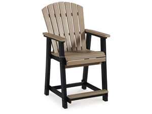 Ensemble de table à manger rectangulaire robuste en bois de style farmhouse moderne, chaises de jardin confortables, meubles d'extérieur pour villa, utilisation en restaurant - Product Image 4