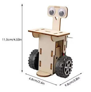 OKYN-G5549 Delivery <strong>Robot</strong> DIY Scientific Experiment Kit Wooden <strong>Robot</strong> Building Kit Puzzles <strong>Robot</strong> Models Educational Learning Toys - Product Image 3