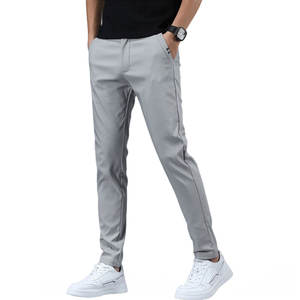 Pantalones de chándal impermeables transpirables ligeros de algodón informales para hombre, pantalones de chándal con cordón para otoño e invierno, bolsillos para gimnasio diario - Product Image 1