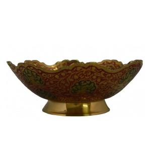 Cuenco de pedestal dorado para servir fecha decorativa Ramadán personalizada de aluminio al por mayor sostenible redondo para Decoración de mesa - Product Image 6