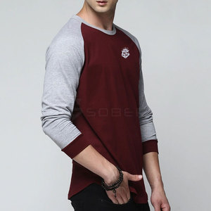 เสื้อยืดออกกำลังกายแขนยาวสำหรับผู้ชาย แบบสั่งทำพิเศษ เนื้อผ้าหนา คอกลม ถักจากโพลีเอสเตอร์/คอตตอน ระบายอากาศได้ดี แห้งเร็ว คุณภาพสูง - Product Image 6