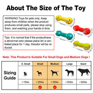 ของเล่นยางลาเท็กซ์สำหรับสุนัข ของเล่นมีเสียง ของเล่นทำความสะอาดฟัน สำหรับสัตว์เลี้ยงพันธุ์เล็กและพันธุ์กลาง - Product Image 5