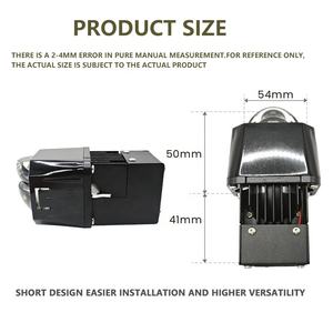 Idison ไฟหน้า<span class=keywords><strong>ส</strong></span>ปอตไลท์ J1S อุณหภูมิ<span class=keywords><strong>ส</strong></span>ี6500K ไฟถ่ายตรงไ<span class=keywords><strong>ฟ</strong></span>หน้า12V mnini เลนส์โปรเจคเตอร์ LED - Product Image 3