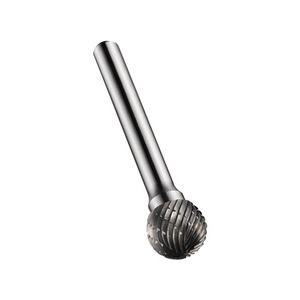 Fresa de 2 filos para centros de mecanizado CNC, con vástago de 6 mm, longitud de cabeza de 11 mm, dientes de carburo de corte cruzado, para 12.7 mm - Product Image 1