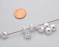 Perle métallique en forme d'espaceur, plaqué or brossé de 10mm, composants métalliques pour la fabrication de bijoux et breloques, perle et breloque en métal