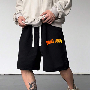 OEM/ODM Streetwear 100% algodón Baggy Workout Short Custom Screen Printed Logo French Terry Blank Pantalones cortos de gran tamaño para hombres - Product Image 5