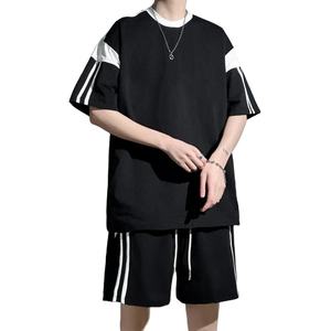 Conjunto Corto para Hombre de Último Diseño, Algodón Transpirable, Producto en Oferta, Nueva Llegada de Verano, Color de Contraste, Conjunto Corto OEM para Adultos - Product Image 1