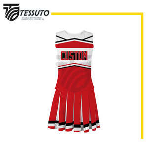 Meilleur prix uniforme de pom-pom girl sans manches uniformes professionnels de sublimation Offre Spéciale uniforme de pom-pom girl de bonne qualité - Product Image 2