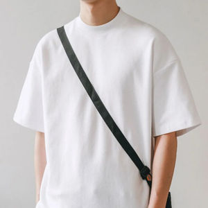 Stock de streetwear, vêtements en vrac, balle de vêtements mélangés, vêtements d'occasion T-shirt Boxy 100% coton de haute qualité T-shirt uni à col rond - Product Image 2