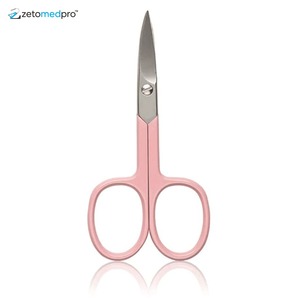 Ciseaux à cuticules roses de qualité supérieure pour un soin professionnel - Product Image 1