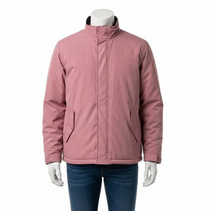 Veste de randonnée d'hiver réversible pour homme grande taille, col montant, chaude, confortable, imperméable, vêtements décontractés d'extérieur, col montant - Product Image 2