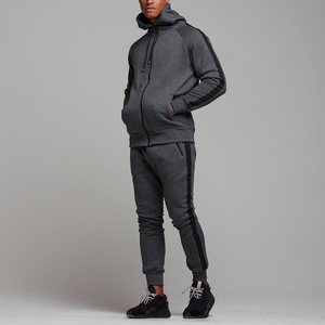 Tech Fleece Tracksuit for Men High Quality Customized Logo Jogger Sweatsuit Hood Breathable Zipper Acid Wash Printed Winter - Product Image 1