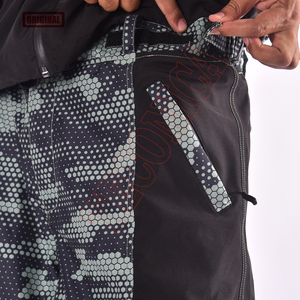 Pantalones de esquí y snowboard holgados para hombre, personalizados al por mayor, con estampado, impermeables, transpirables, con bolsillos con cremallera, resistentes al viento, 100% poliéster - Product Image 4