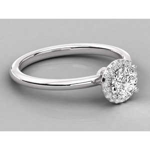 Bague solitaire en or 18 carats avec diamant pour femmes - Design brillant - Product Image 2