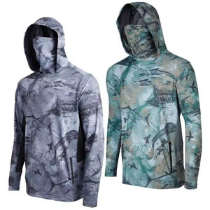 Ropa de Pesca de Poliéster Fabricada en Fábrica, Sudadera con Capucha de Pesca de Manga Larga para Hombre, Sudadera Unisex para Hombre, Nuevo Diseño, Protección Solar - Product Image 4