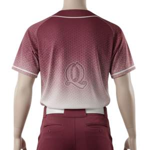 Uniforme de baseball dégradé marron personnalisé Ensemble maillot et pantalon d'équipe en polyester respirant pour adultes - Product Image 5
