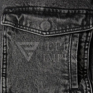 Veste en jean rétro délavée à l'acide pour homme, vêtements d'extérieur délavés de style vieilli d'origine - Product Image 3