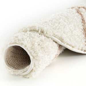 Alfombra Peluda Marroquí Color Marfil 530, Elegante y Cómoda - Product Image 1