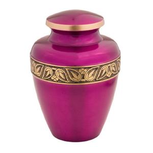 Urnes funéraires pour adultes en laiton de haute qualité avec bande de gravure urnes funéraires en métal fini noir et or pour cendres humaines - Product Image 2