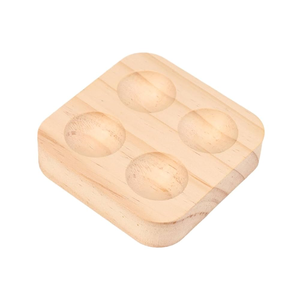 ที่ใส่ไข่ไม้ธรรมชาติที่เก็บไข่ไม้แบบเรียบง่ายที่ใส่ไข่ - Product Image 6