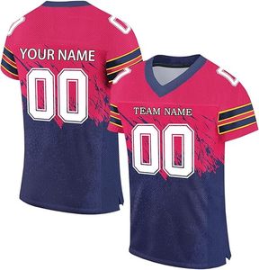 Camiseta de fútbol americano con logotipo personalizado transpirable de calidad superior 100% tela personalizada de poliéster - Product Image 1