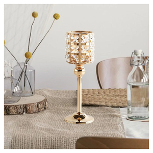 Fabricant de bougeoirs en métal de haute qualité Bougie décorative dorée pour la maison et les hôtels - Product Image 6