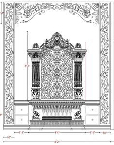 Temple de marbre blanc pour la maison et la décoration - Product Image 5