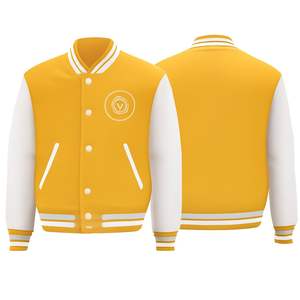 Blouson de bombardier en polyester Blouson universitaire en nylon à col montant et logo personnalisé - Product Image 2