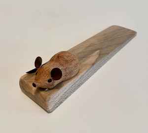 Stylish Vintage <b>Decorative</b> <b>Door</b> <b>Stops</b> Unique Combination of Metal and Classic Wooden <b>Door</b> Stopper Handmade - Product Image 3