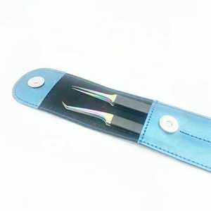 Pincettes d'extension de cils de haute qualité en acier inoxydable noir or LOGO personnalisé prix de gros pince à épiler de volume - Product Image 6