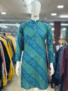 Kurta pour homme en soie douce de qualité supérieure, tenue de soirée formelle, multicolore, coupe ample, pour vêtements indiens et pakistanais - Product Image 4