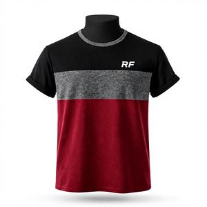 Nouveau stock d'été, t-shirt pour homme en coton 100% personnalisable, couleur personnalisée, logo personnalisé, respirant, écologique, haute qualité, vente en gros - Product Image 1
