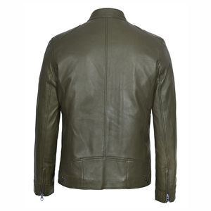 Chaqueta de cuero de calidad superior para hombre de tallas personalizadas de calidad superior disponible en diferentes colores mejor oferta chaqueta de cuero para hombre - Product Image 2