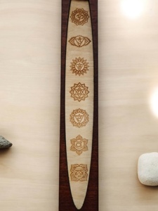 Best Selling Home Decoration Mango Wood Antique <b>Incense</b> <b>Stick</b> <b>Holder</b> With Enamel Printed Home Decor From India - Product Image 4