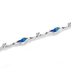Bracelet Jeulia Midsummer Night River Ripples avec diamants ronds - Product Image 2