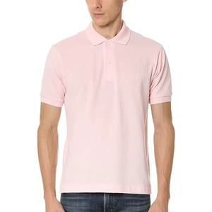 Camiseta de Cuello Redondo Acanalado para Hombre, Transpirable, Informal, Estilo Polo, para Ropa Urbana y Golf - Product Image 1